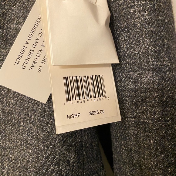 ROBERT RODRIGUEZ-Wool Blazer w/Leather Trim NWT - Picture 8 of 8